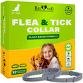 Natural Flea & Tick Collar for Dogs 6 Months Control of Best Prevention & Safe Treatment Anti Fleas and Ticks Essential Oil Repellent (1 Pack 2 Count)