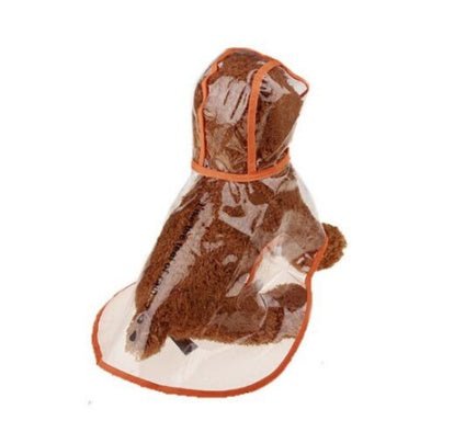1Pc Transparent Waterproof Dog Clothes Transparent Rain Coat Pet Clothes Puppy Raincoat Hoody Clothing For Dogs 0 - Lazy Paper Club