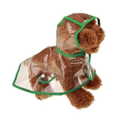1Pc Transparent Waterproof Dog Clothes Transparent Rain Coat Pet Clothes Puppy Raincoat Hoody Clothing For Dogs 0 - Lazy Paper Club