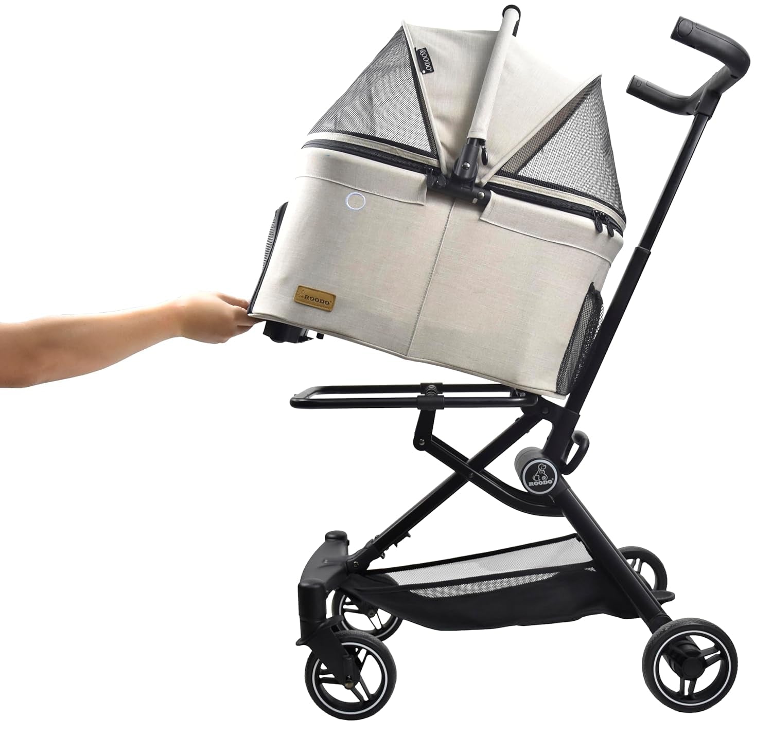 3 in 1 Pet Stroller Dog Cat Travel System Detachable Carrier Foldable 30lb - Lazy Paper Club