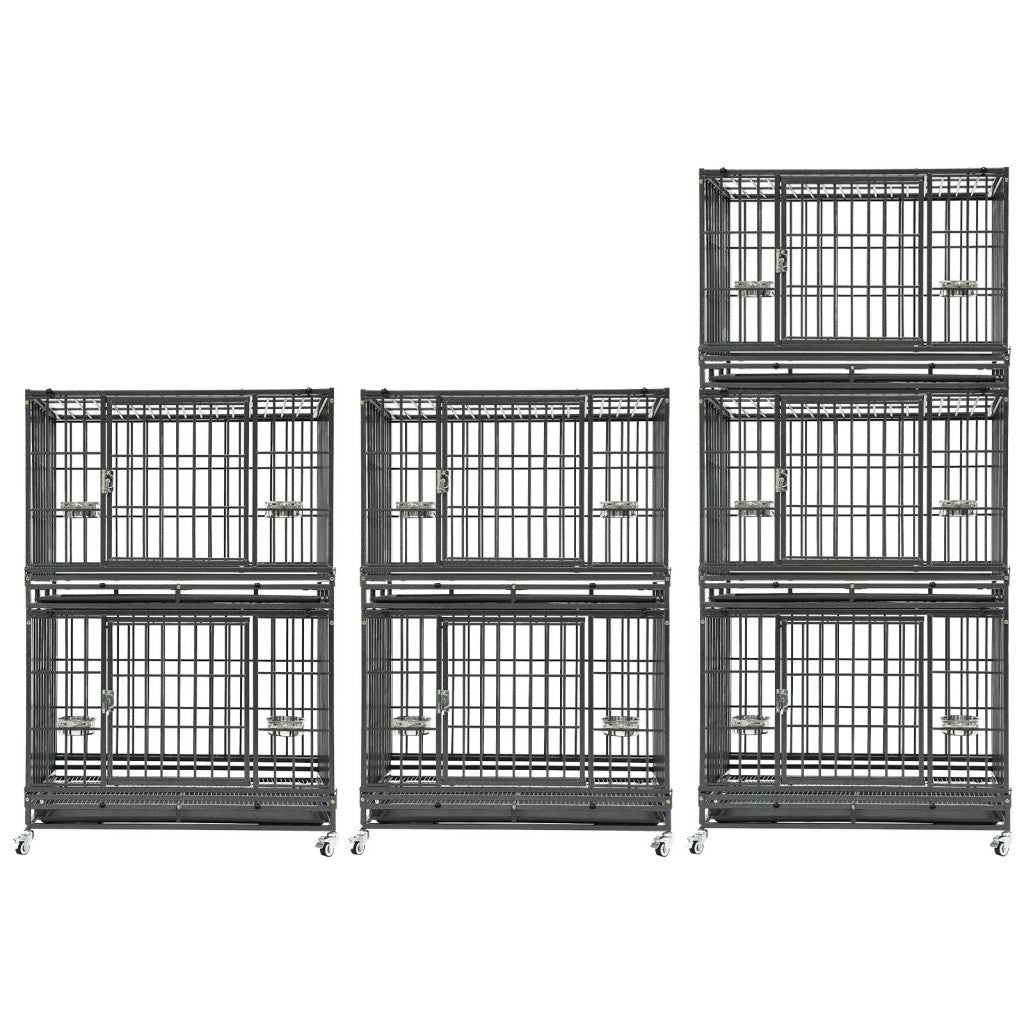 37" Stackable Heavy Duty Dog Crate 371D07 - Lazy Paper Club