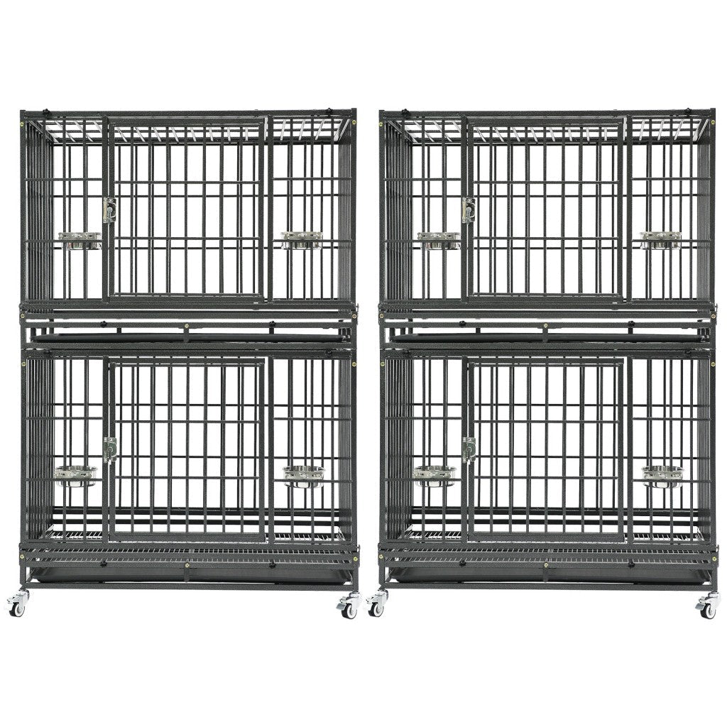 37" Stackable Heavy Duty Dog Crate 371D07 - Lazy Paper Club
