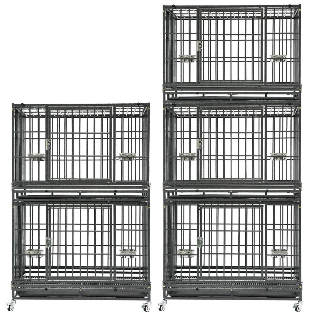 37" Stackable Heavy Duty Dog Crate 371D07 - Lazy Paper Club