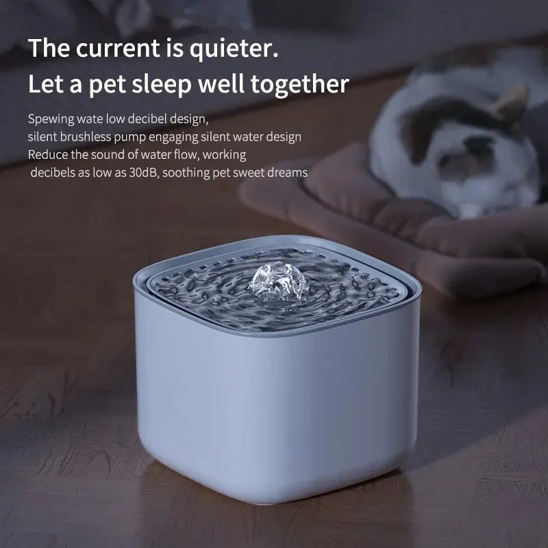 3L Large Capacity Canine Cat Dog Pet Circulating Filter Pet Fountain Feeder Automatic Water Dispenser with USB Port for Pets - Lazy Paper Club