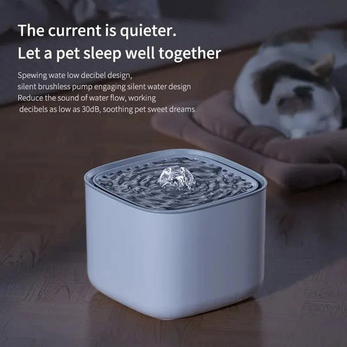 3L Large Capacity Canine Cat Dog Pet Circulating Filter Pet Fountain Feeder Automatic Water Dispenser with USB Port for Pets - Lazy Paper Club