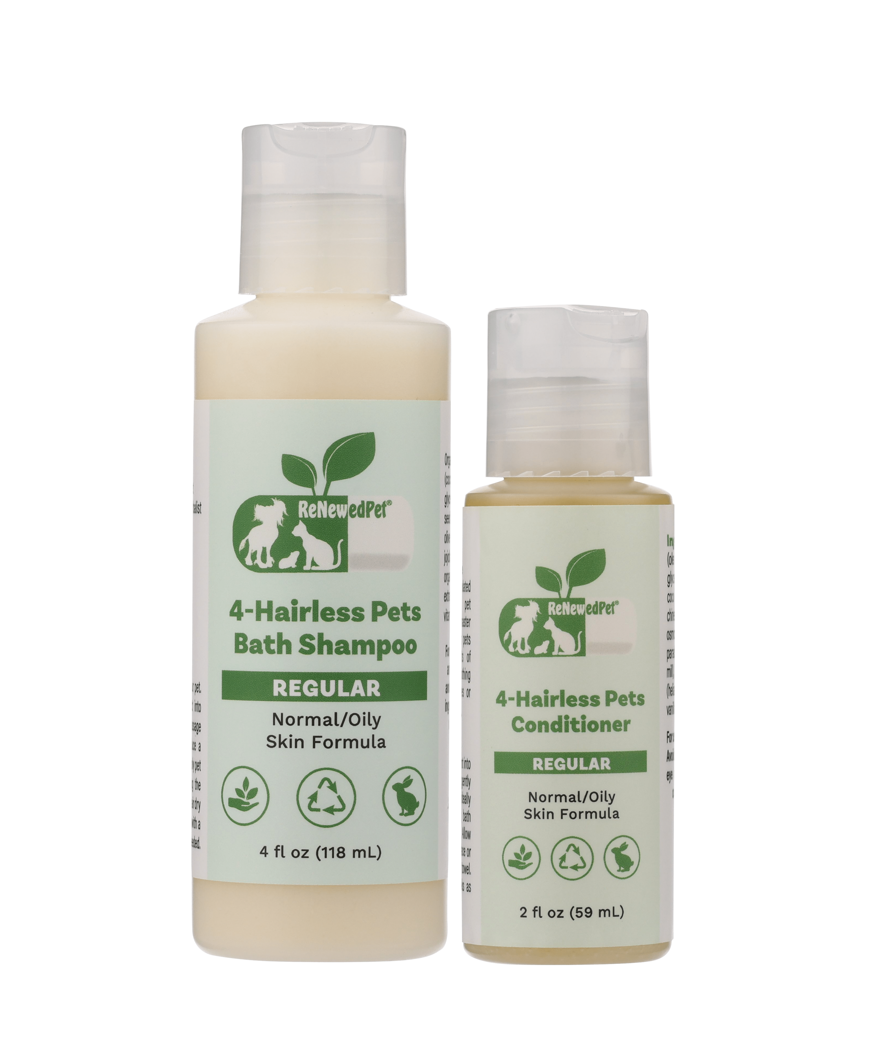 4-HAIRLESS PETS PETS REGULAR SHAMPOO & CONDITIONER 4 Nudie Pets - Lazy Paper Club