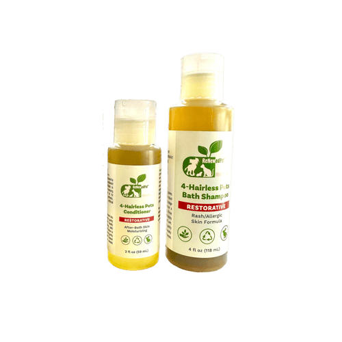 4-HAIRLESS PETS RESTORATIVE SHAMPOO & CONDITIONER 4 Nudie Pets - Lazy Paper Club