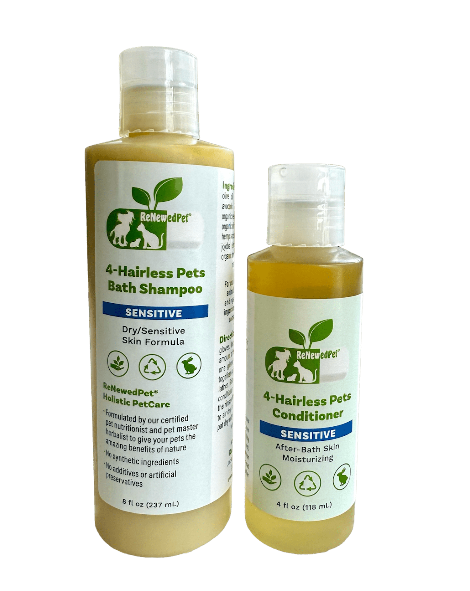 4-HAIRLESS PETS SENSITIVE SHAMPOO & CONDITIONER 4 Nudie Pets - Lazy Paper Club