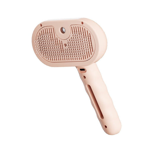 4-in-1 Pet Steam Brush with Self-Cleaning & Anti-Static Pet Supplies - #Lazy Paper Club#
