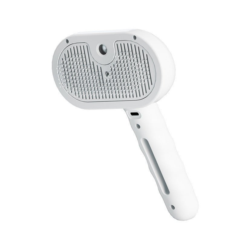 4-in-1 Pet Steam Brush with Self-Cleaning & Anti-Static Pet Supplies - #Lazy Paper Club#