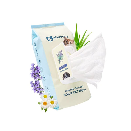 4FurBaby Dog & Cat Grooming Wipes, Plant-Based, Hypoallergenic, 400 Count - Lazy Paper Club