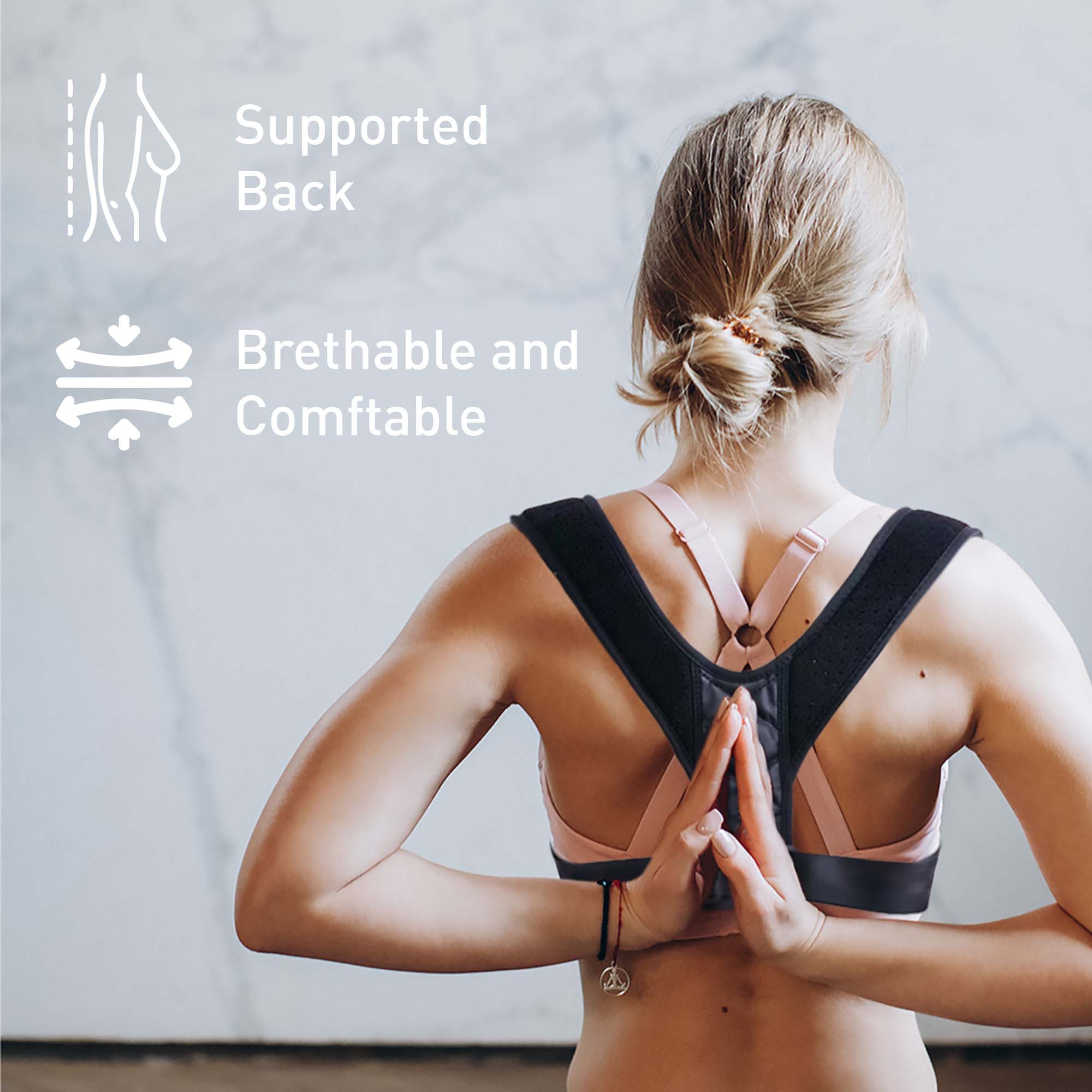 Adjustable Posture Corrector Upper Back, Neck and Clavicle Support