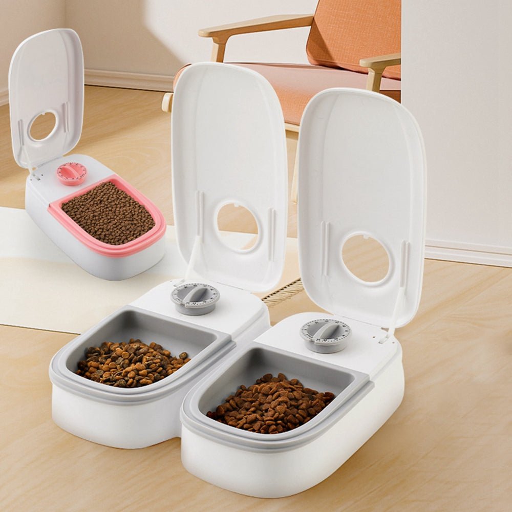 Automatic Pet Feeder Smart Food Dispenser For Cats Dogs Timer Stainless Steel Bowl Auto Dog Cat Pet Feeding Pets Supplies 0 - Lazy Paper Club