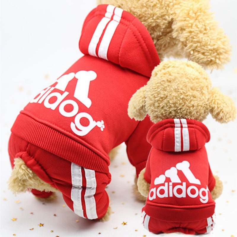Autumn And Winter New Four-Legged Dog Clothes Teddy Bichon Hiromi Winter Clothes Thickened Pet Clothes Cute 0 - Lazy Paper Club