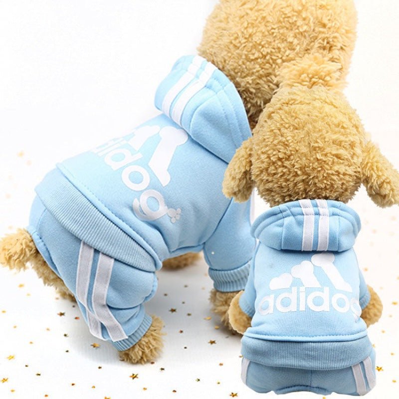 Autumn And Winter New Four-Legged Dog Clothes Teddy Bichon Hiromi Winter Clothes Thickened Pet Clothes Cute 0 - Lazy Paper Club