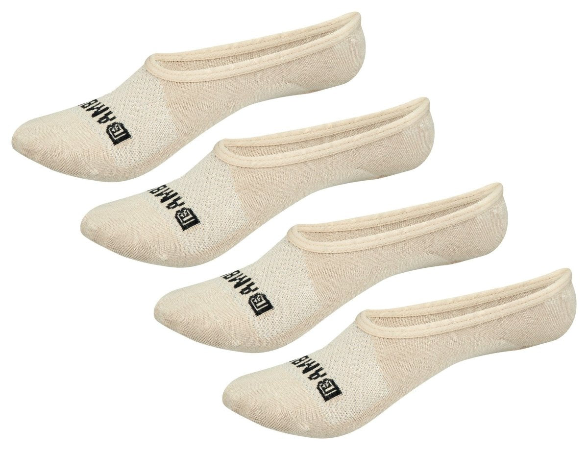 Odor-Eliminating Bamboo Sports No Show Socks - 4 Pairs - #Lazy Paper Club#