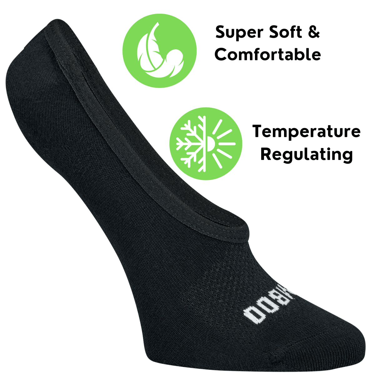 Odor-Eliminating Bamboo Sports No Show Socks - 4 Pairs - #Lazy Paper Club#