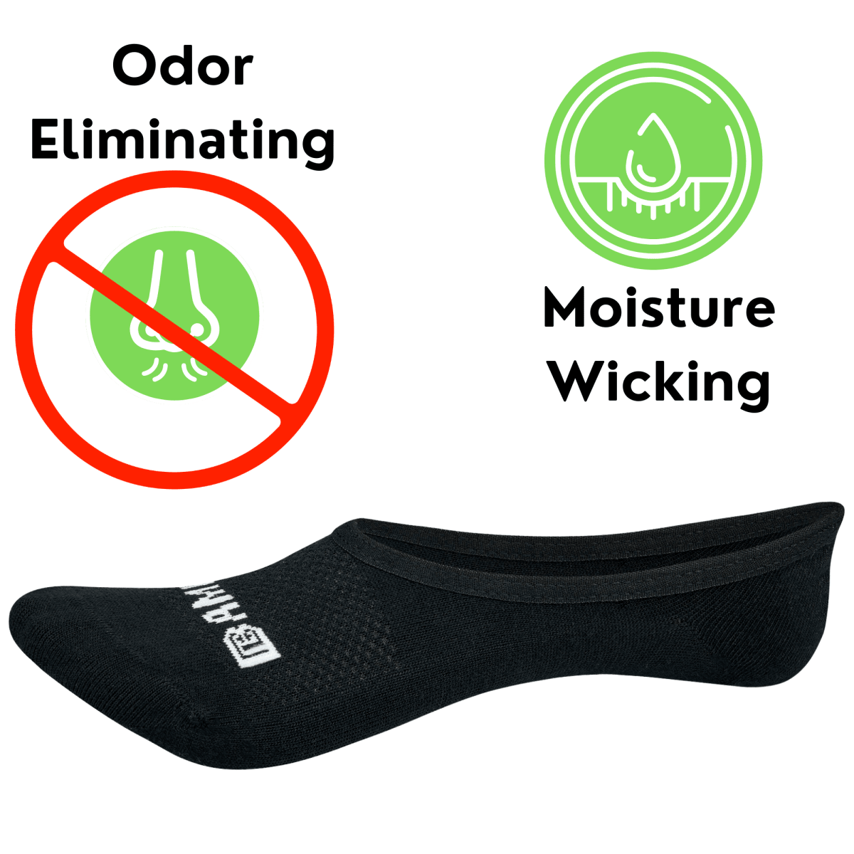 Odor-Eliminating Bamboo Sports No Show Socks - 4 Pairs - #Lazy Paper Club#