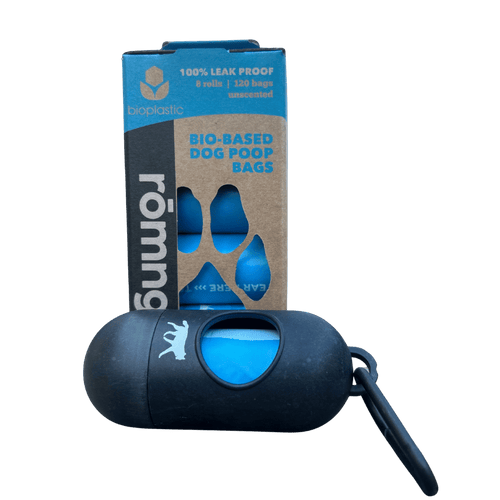 bio-based dog poop bags + bamboo dispenser Dog Poop Bags, Poop Bag Dispenser - Lazy Paper Club