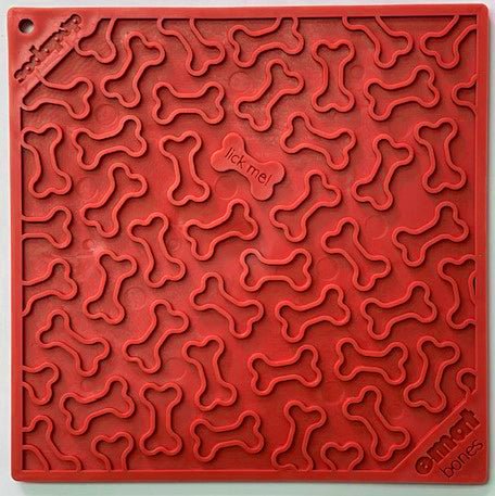 Bones eMat - Enrichment Lick Mat for Dogs and Cats | eMat Enrichment Toy for Anxiety Relief | SodaPup EMAT - Lazy Paper Club