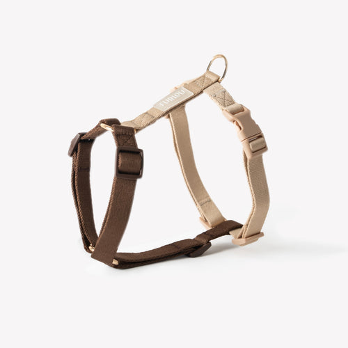 Brown and Tan - Dog Harness Strap Harness - Lazy Paper Club
