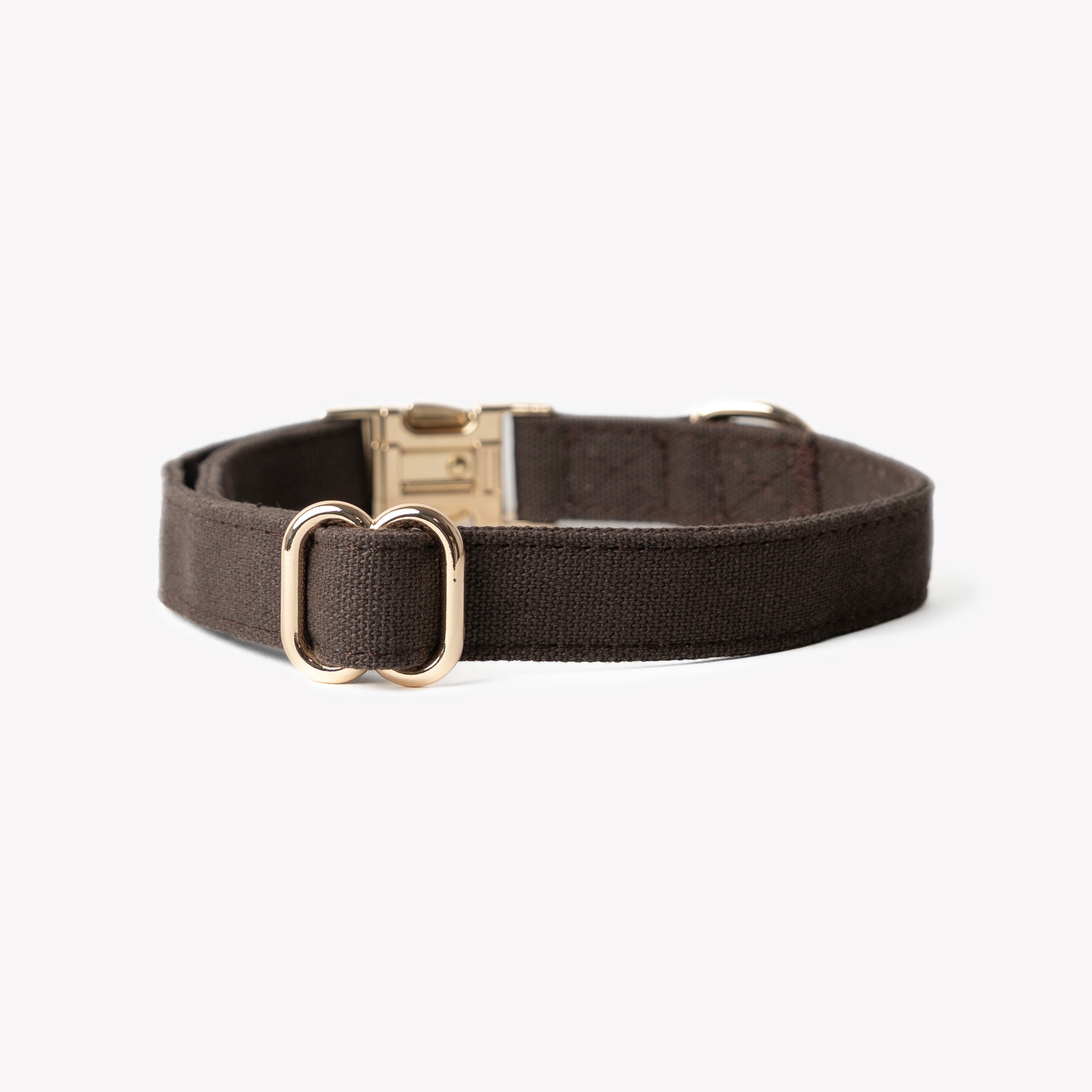 'Brown' - Canvas Dog Collar Canvas Collar - Lazy Paper Club