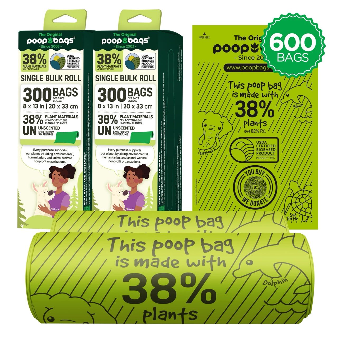 Bulk Roll Poop Bags Bulk Roll Poop Bags - Lazy Paper Club