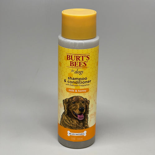 BURT'S BEE'S For Dogs Shampoo & Conditioner Milk & Honey 12 oz FFP10128 Animal & Pet Supplies - Lazy Paper Club