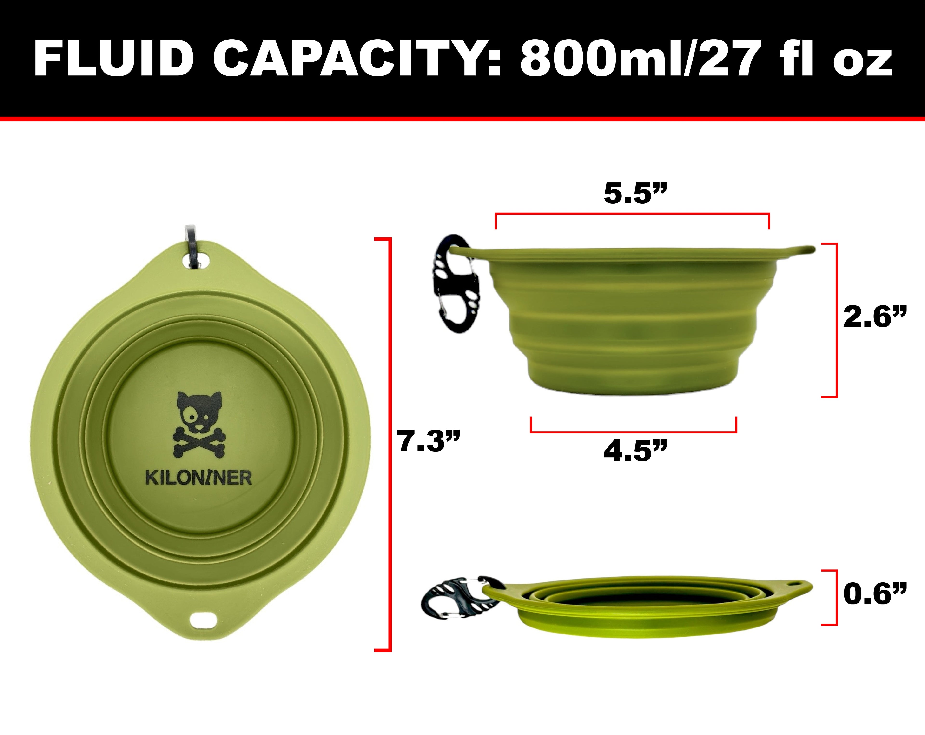 CB1 Collapsible Dog Bowl accessories - Lazy Paper Club