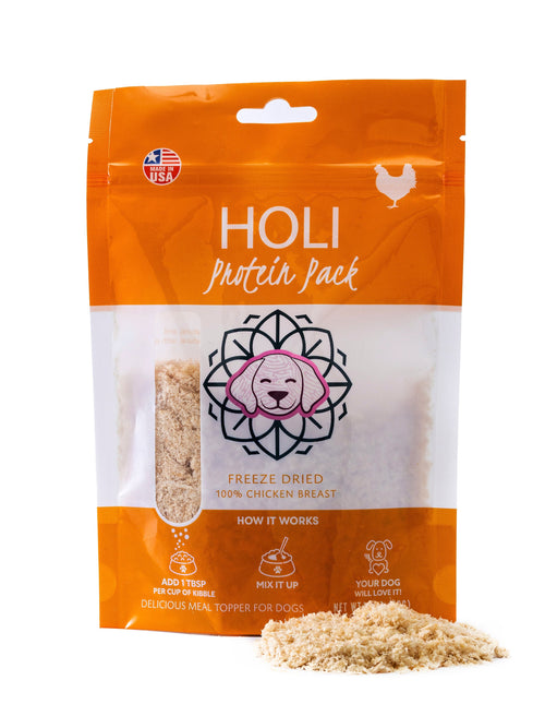 Chicken Breast Dog Food Topper - Freeze Dried - Single Ingredient - #Lazy Paper Club#
