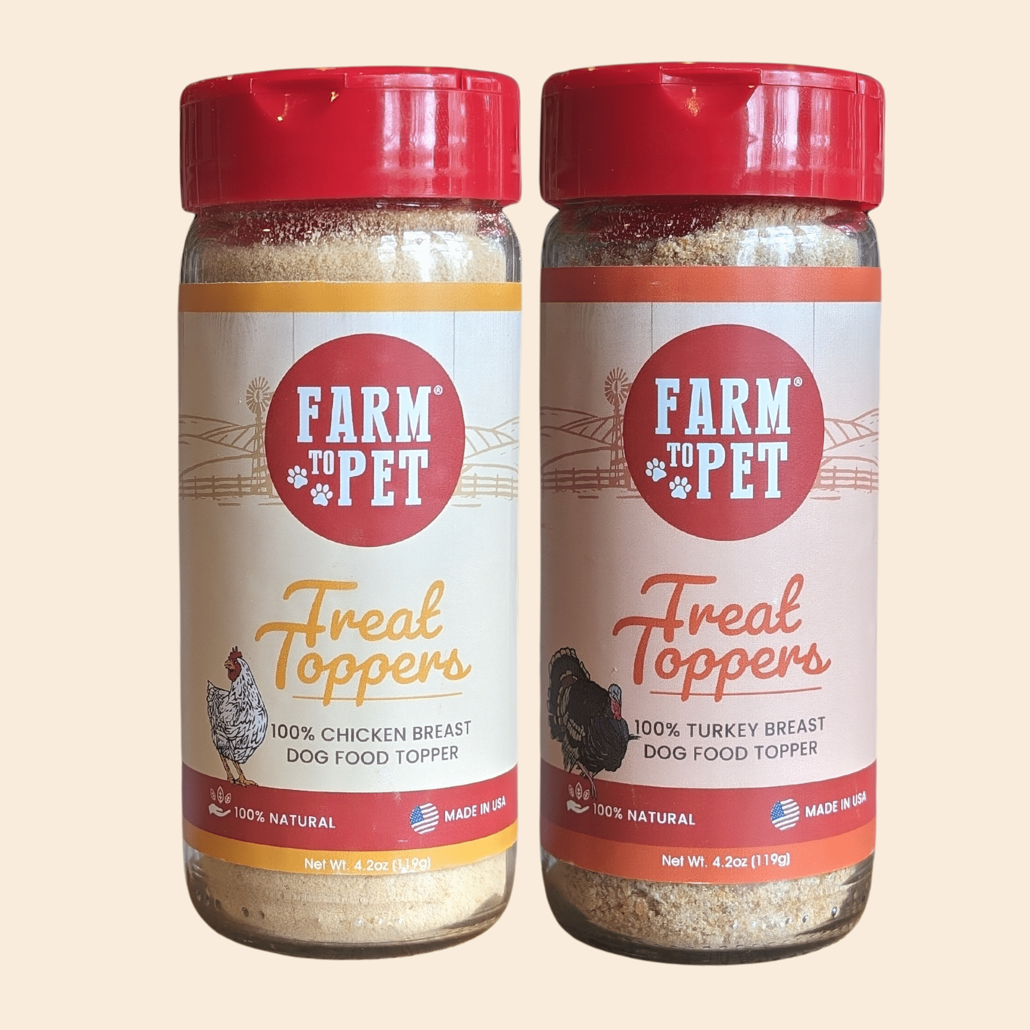 Chicken & Turkey Dog Food Topper Bundle Bundle - Lazy Paper Club
