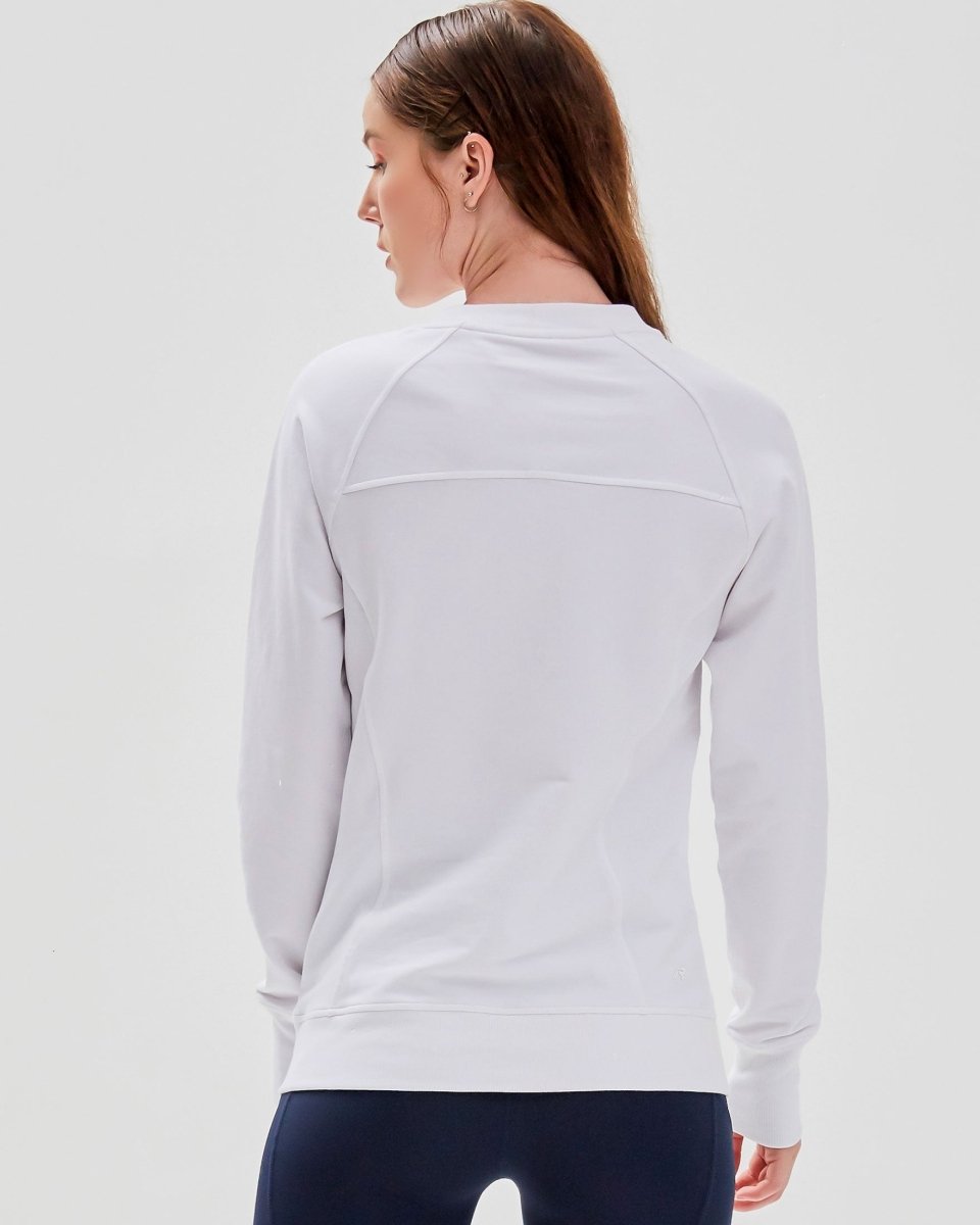 City Zip Slim Crewneck Sweatshirt - Lazy Paper Club