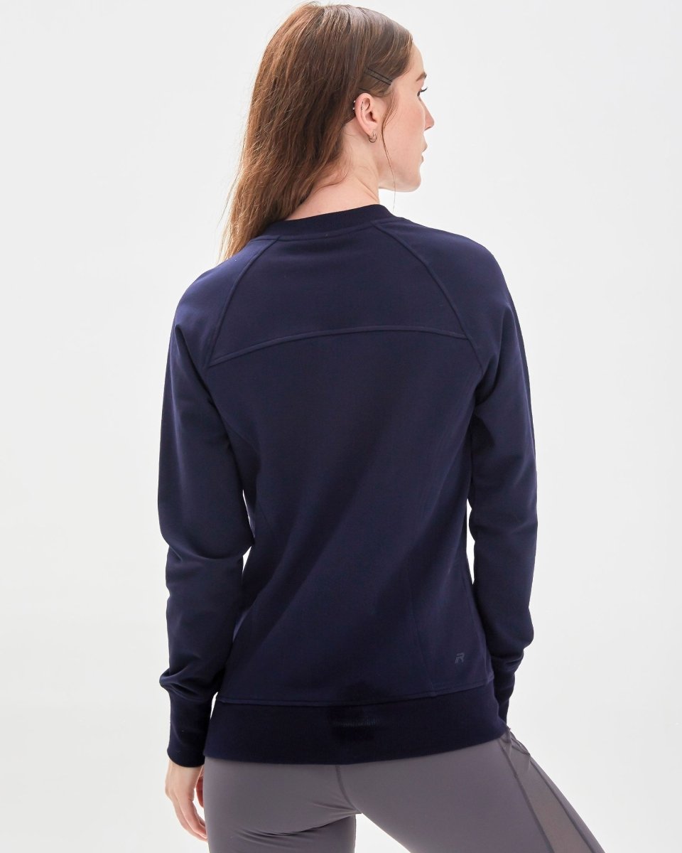 City Zip Slim Crewneck Sweatshirt - Lazy Paper Club