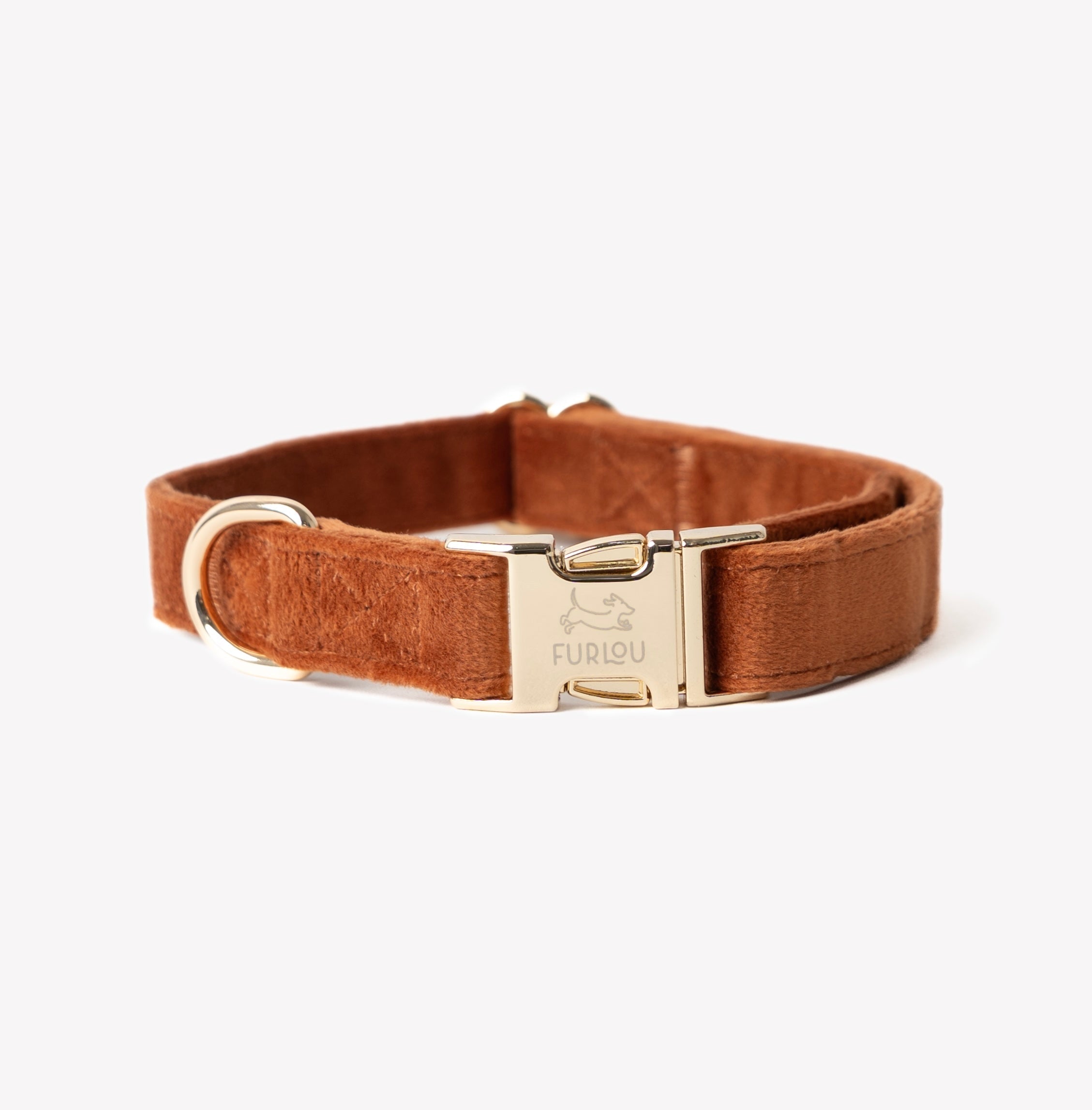 'Clay' - Velvet Dog Collar Velvet Collar - Lazy Paper Club