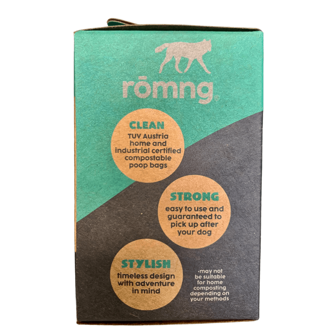 compostable plant-based dog poop bags + bamboo dispenser Compostable Dog Poop Bags - Lazy Paper Club