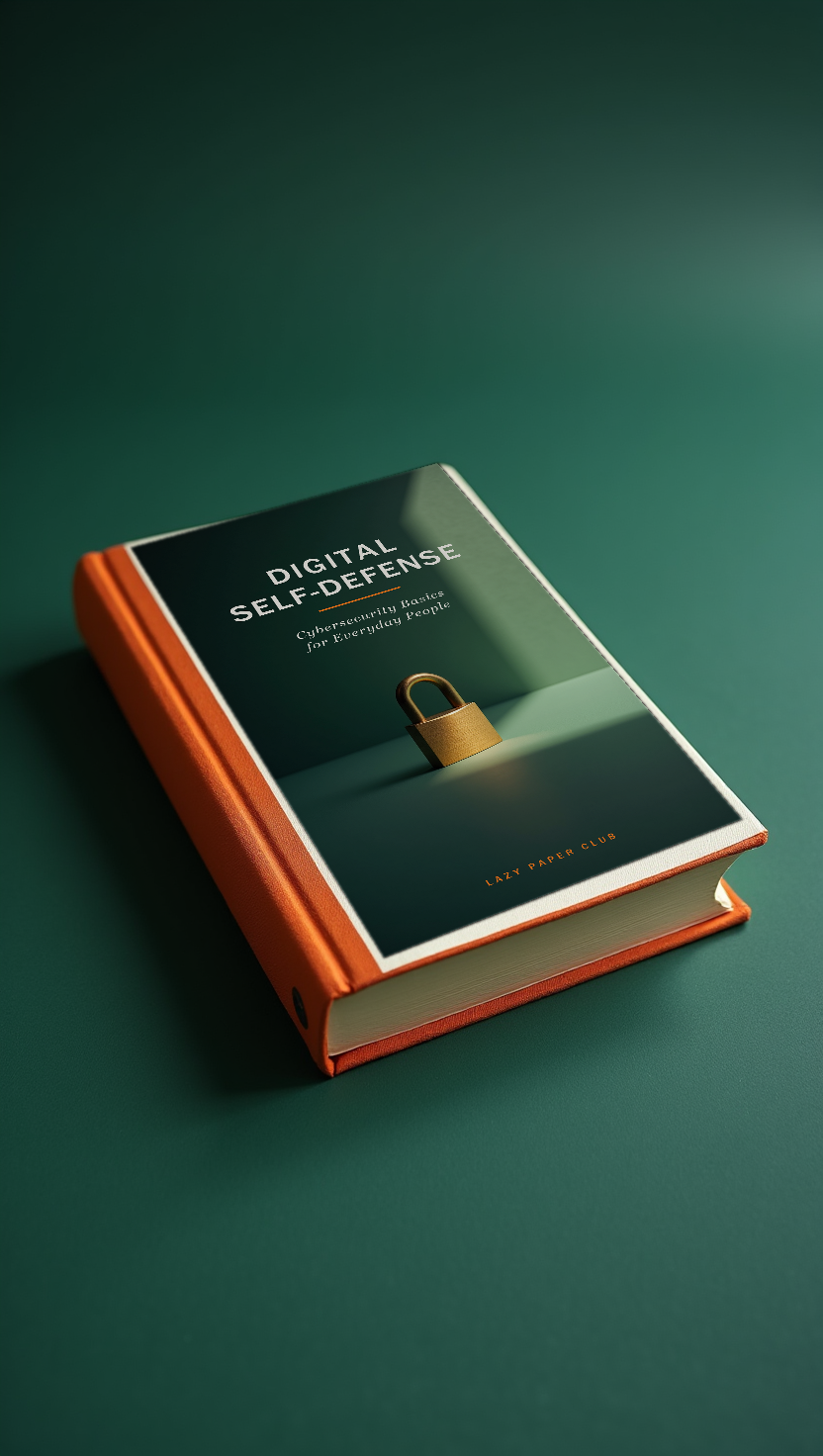 Digital Self-Defense hardcover book shown at an angle