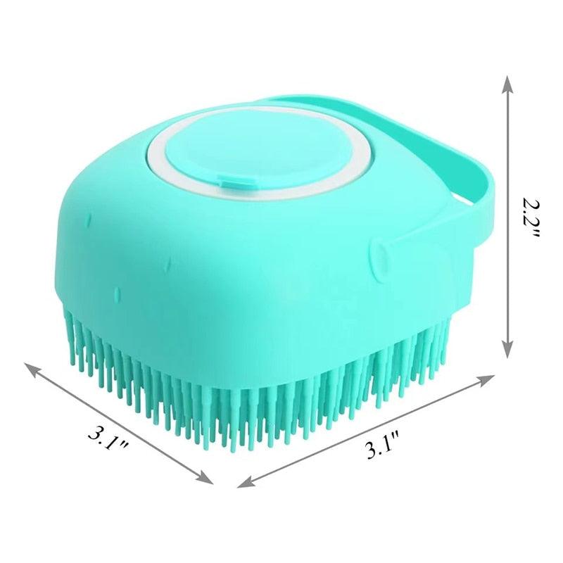 Dog Bath Brush 2-in-1 Pet Massage Comb Hair Grooming Comb HM98PB765EWE - #Lazy Paper Club#