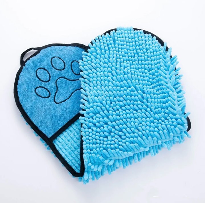 Dog Bath Robe Towel Quick Dry Pet Soft Towel Fiber Absorbent Cat Bath Towel Convenient Pet Cleaning Washcloth Thicken Durable 4 - Lazy Paper Club