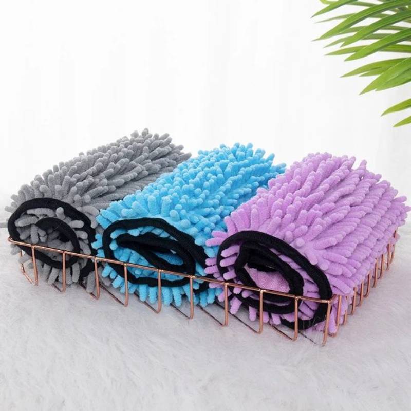 Dog Bath Robe Towel Quick Dry Pet Soft Towel Fiber Absorbent Cat Bath Towel Convenient Pet Cleaning Washcloth Thicken Durable 4 - Lazy Paper Club
