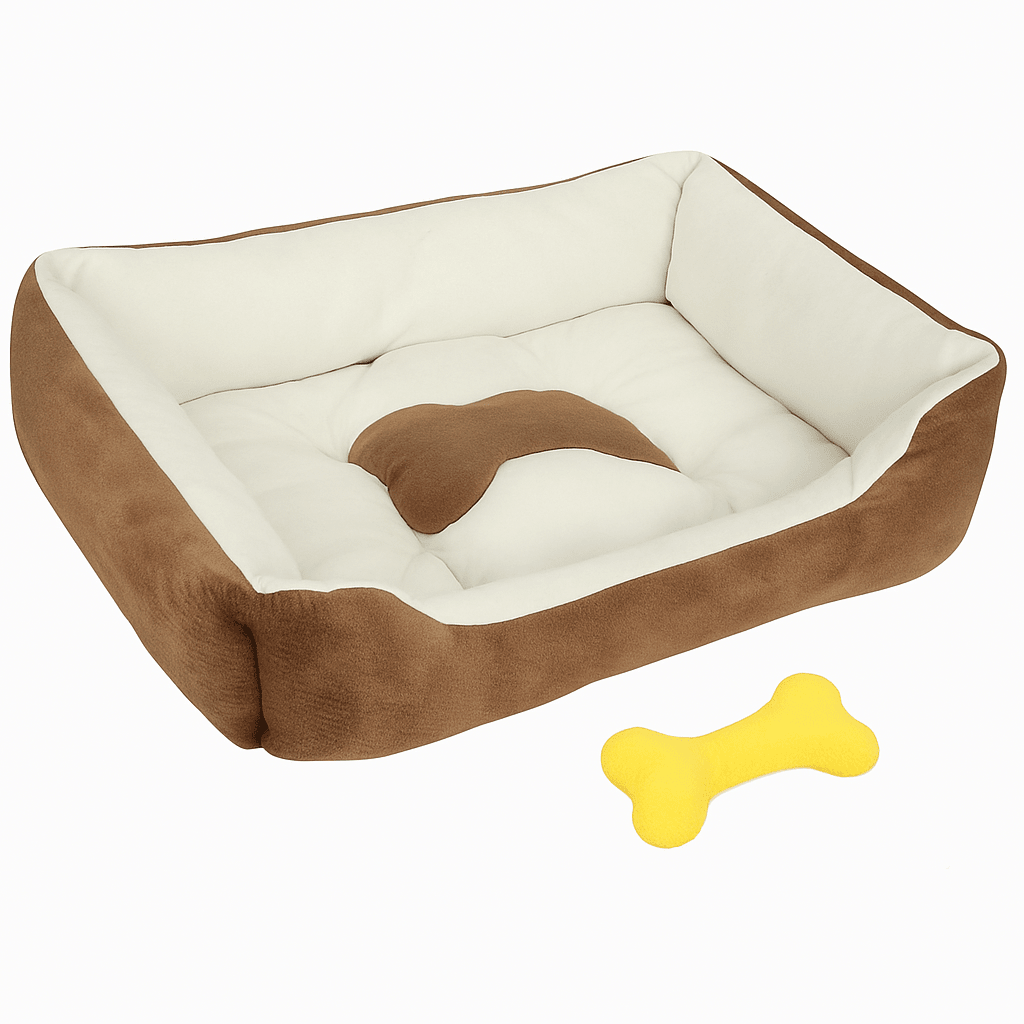 Dog Bed with Soft Fleece Cushion - Cozy & Secure Rest - Lazy Paper Club