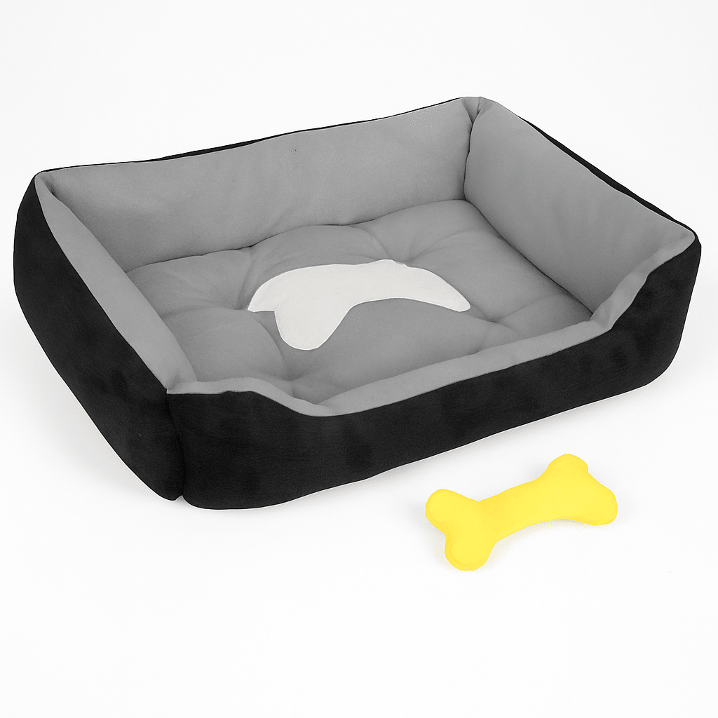 Dog Bed with Soft Fleece Cushion - Cozy & Secure Rest - Lazy Paper Club
