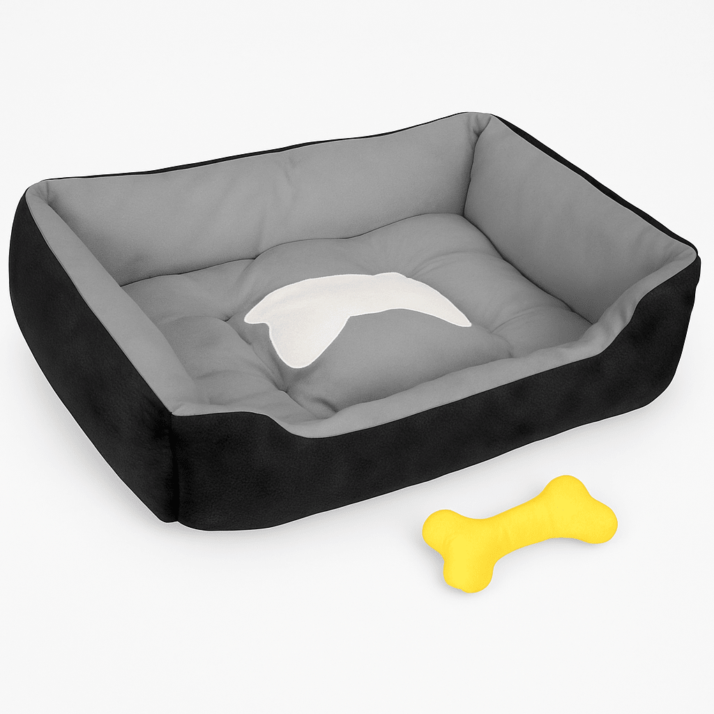 Dog Bed with Soft Fleece Cushion - Cozy & Secure Rest - Lazy Paper Club