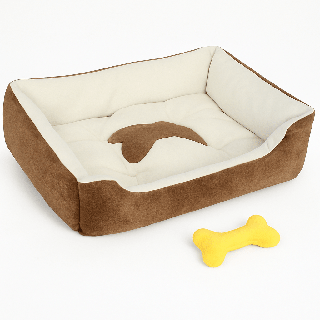 Dog Bed with Soft Fleece Cushion - Cozy & Secure Rest - Lazy Paper Club