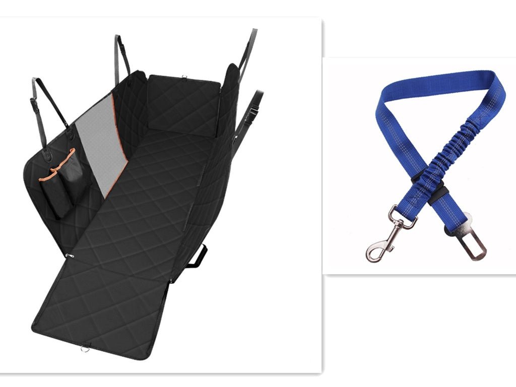 Dog Car Seat Cover View Mesh Pet Carrier Hammock Safety Protector Car Rear Back Seat Mat With Zipper And Pocket For Travel 0 - Lazy Paper Club