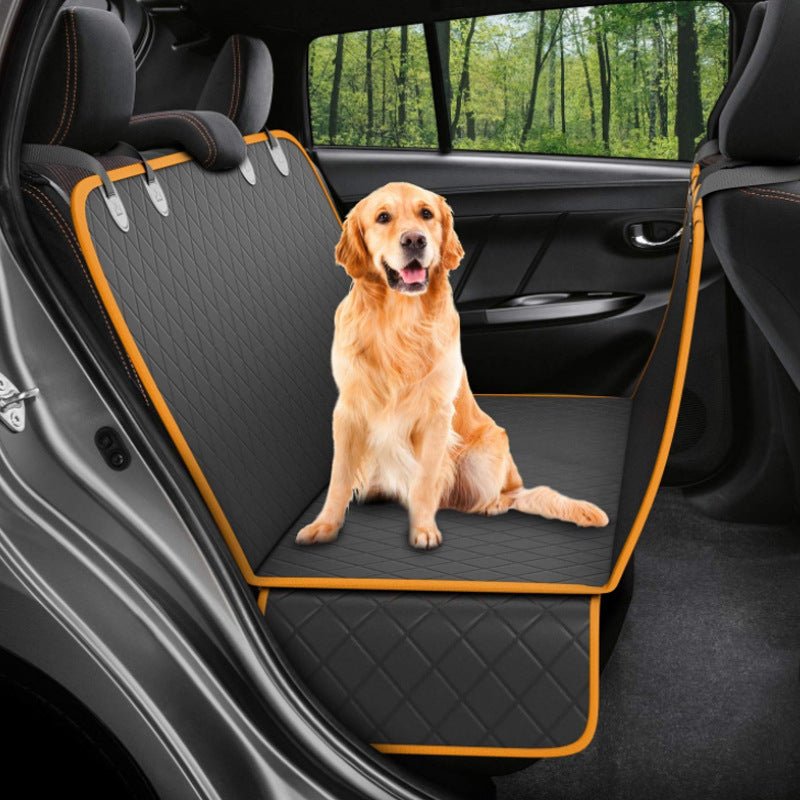 Dog Car Seat Cover View Mesh Pet Carrier Hammock Safety Protector Car Rear Back Seat Mat With Zipper And Pocket For Travel 0 - Lazy Paper Club