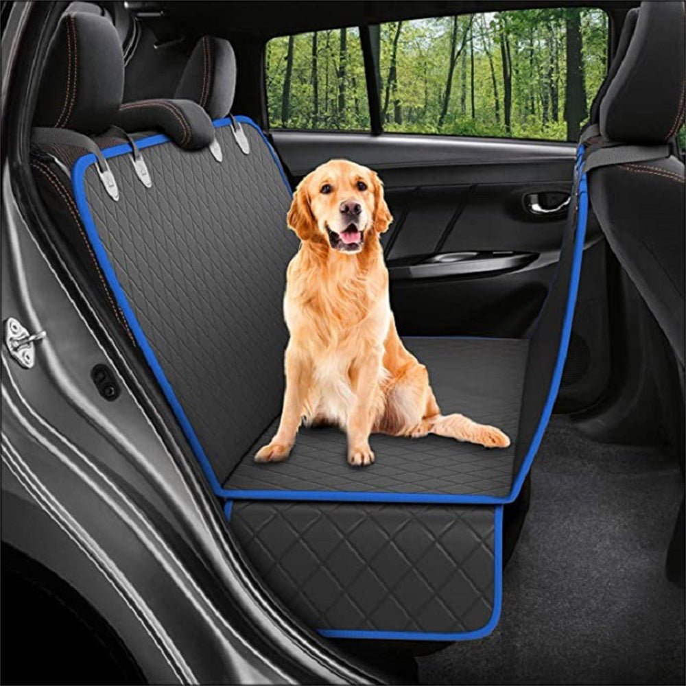 Dog Car Seat Cover View Mesh Pet Carrier Hammock Safety Protector Car Rear Back Seat Mat With Zipper And Pocket For Travel 0 - Lazy Paper Club