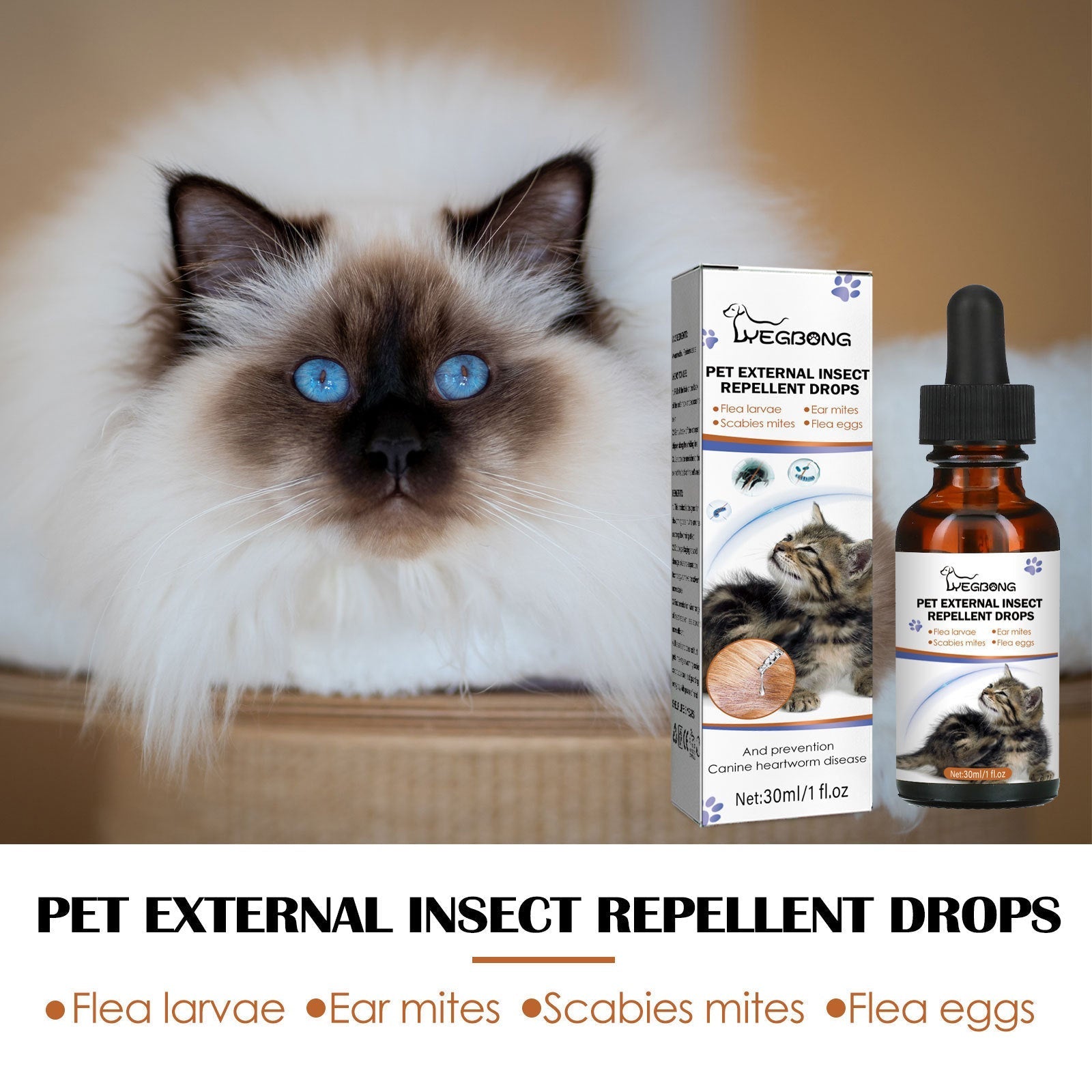 Dog Cat Drops Spray Cleaning Remove Lice Tick Flea 0 - Lazy Paper Club