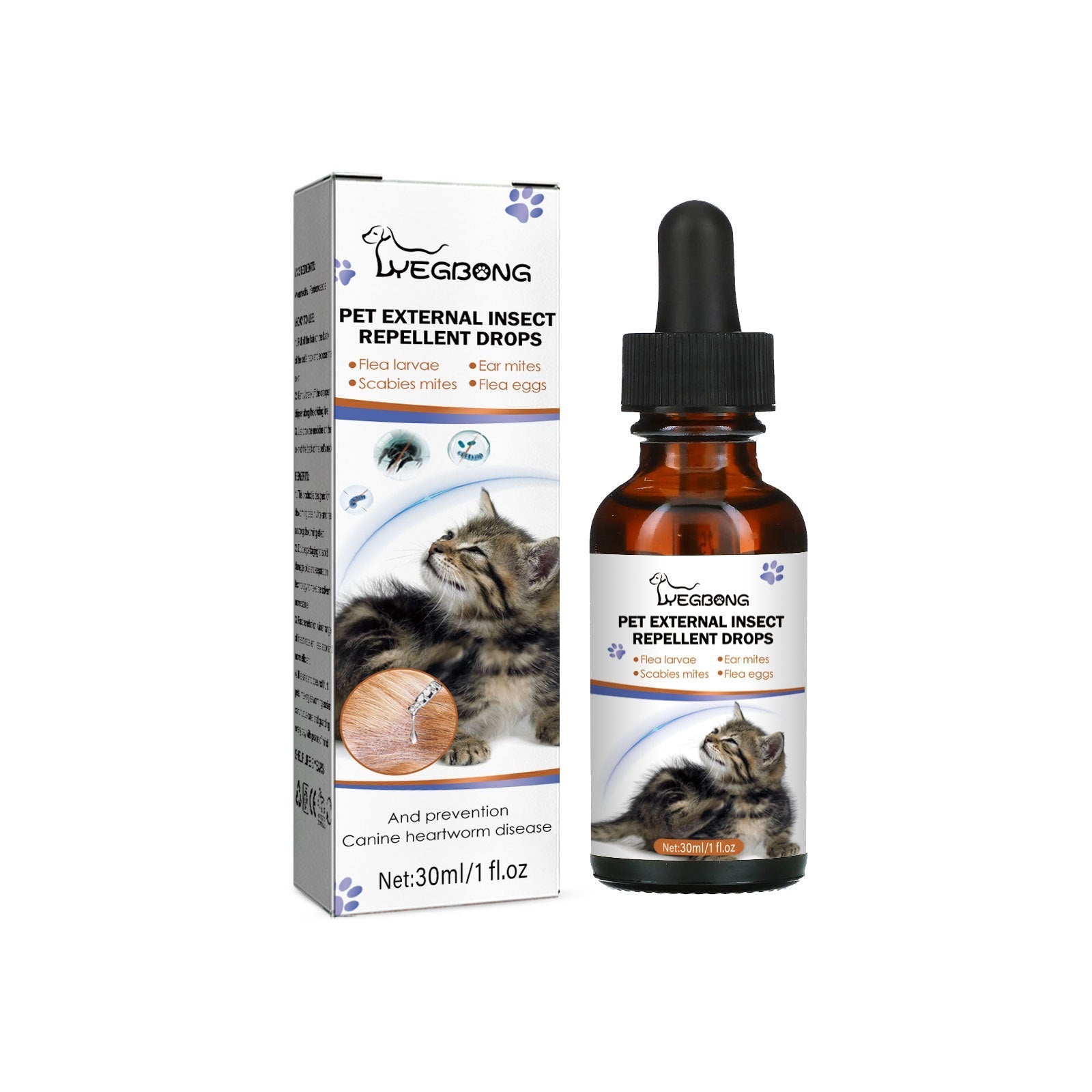 Dog Cat Drops Spray Cleaning Remove Lice Tick Flea 0 - Lazy Paper Club