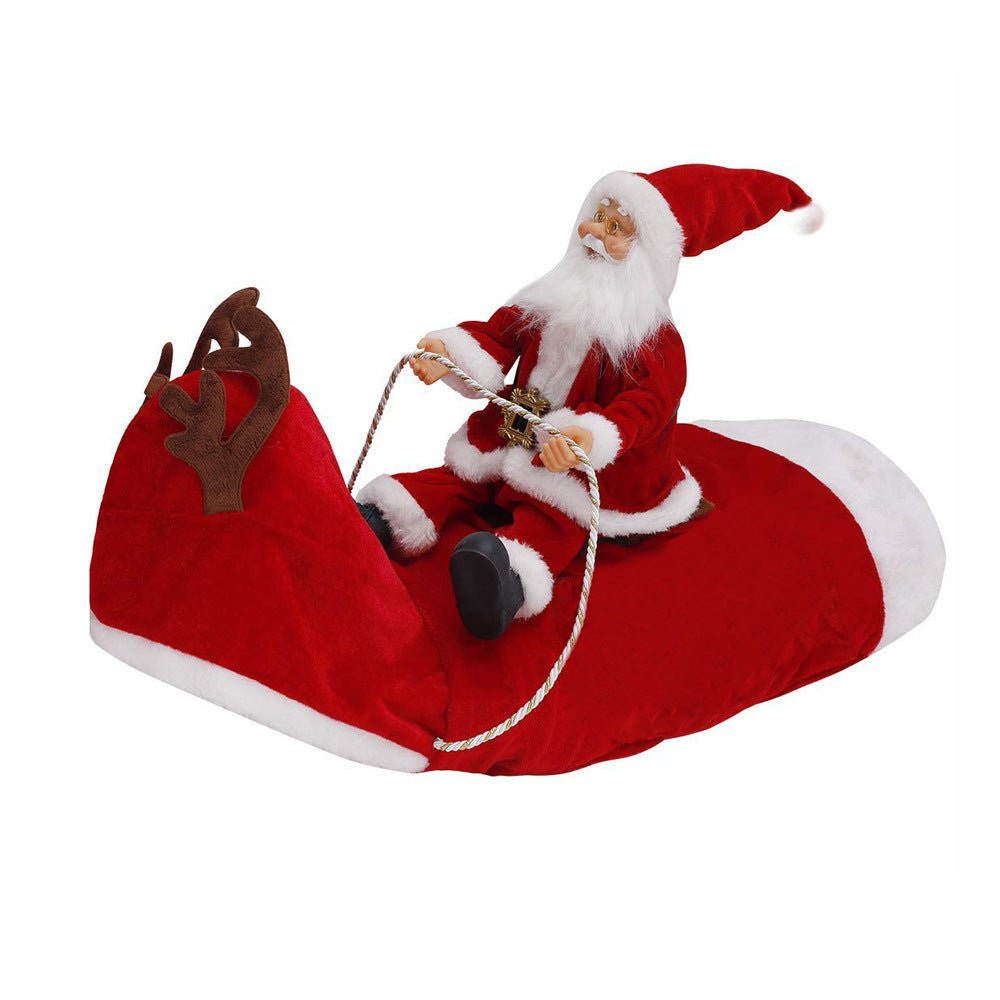 Dog Christmas Clothes Santa Claus Riding Deer 0 - Lazy Paper Club