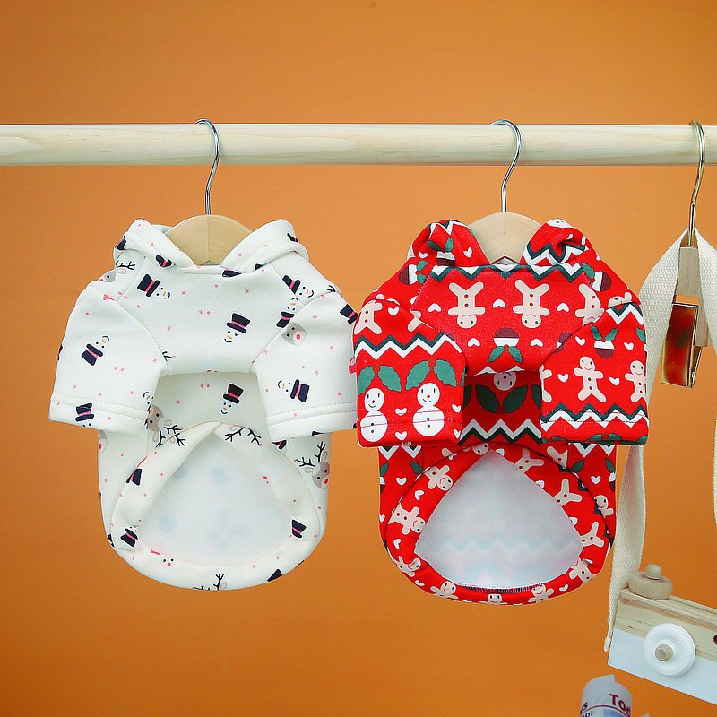 Dog Clothes Christmas Sweatshirt Clothes 0 - Lazy Paper Club